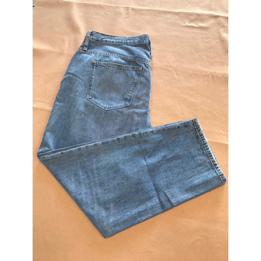 Madewell Women Medium Wash High Rise Straight Leg Slouchy Boyfriend Jean sz 16